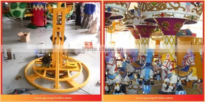 Happy Swing ! fairground 3 seats mini carousel for sale