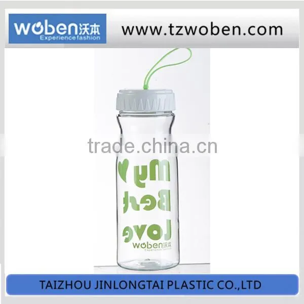 Bpa free tritan straw plastic water bottles with straps