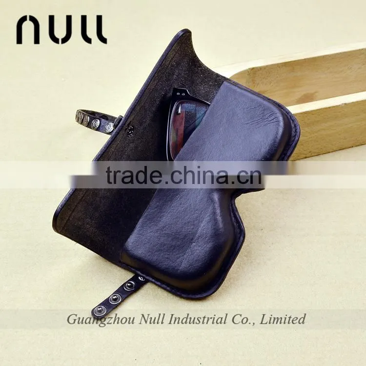 wholesale custom folding leather glasses case