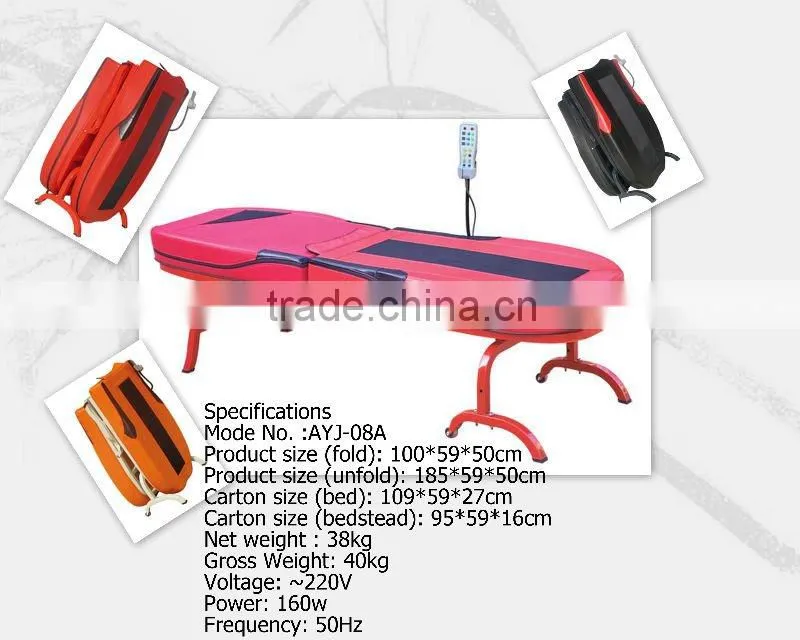 AYJ-08A thermal jade massage bed with folding