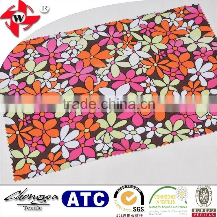 88 poly 12 lycra hawaiian printed leggings and swimwear fabric