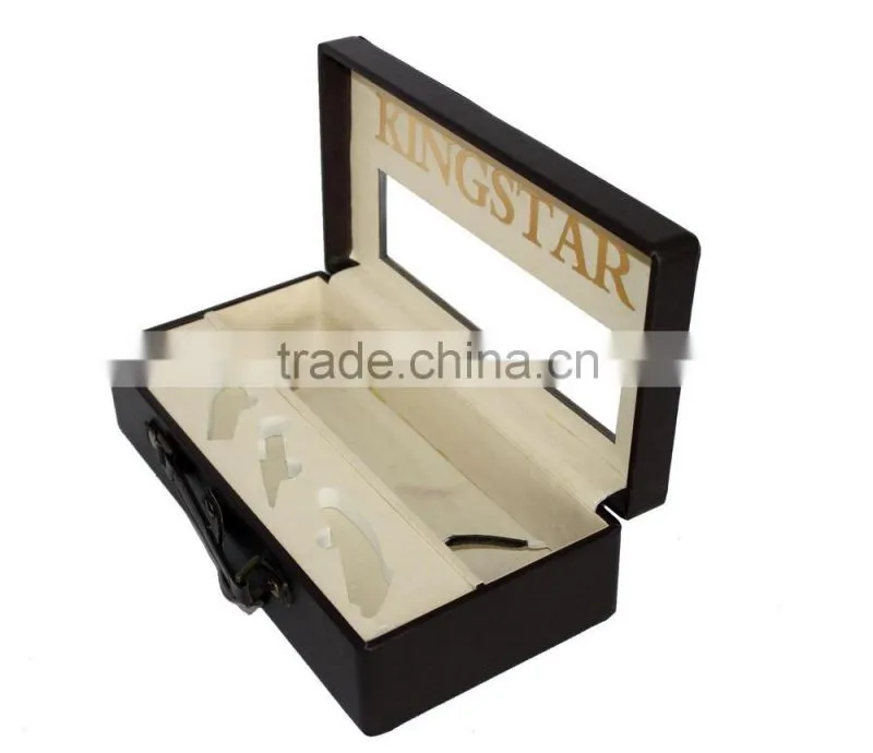 Various Custom Printed leather Liquor Box/Wine Gift Box/MDF Beer Box