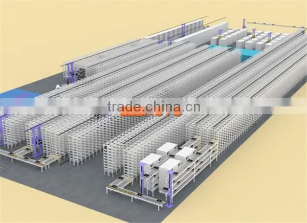 The automated multi-layered storehouse 1