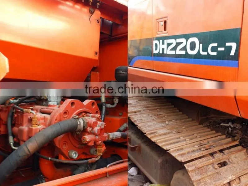 USED construcktion crawler excavator machine Doosan DH220LC-7 used excavator daewoo cheap used excavators