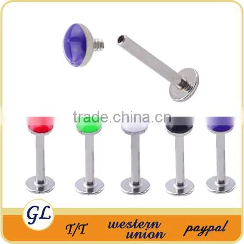 hot sale!fashion colorful lip ring magnetic labret stud fake lip piercings