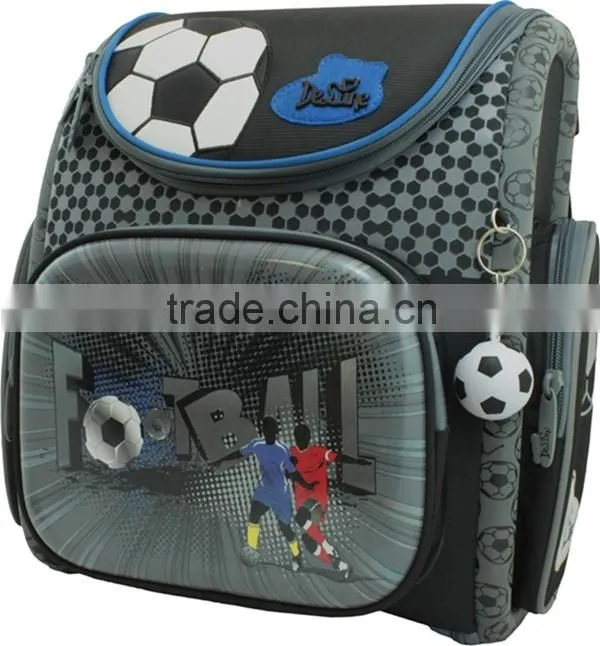 Football print boys school bags for kids school backpack