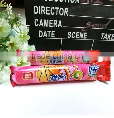 36g V9 fruit filled hard candy/vitamin candy