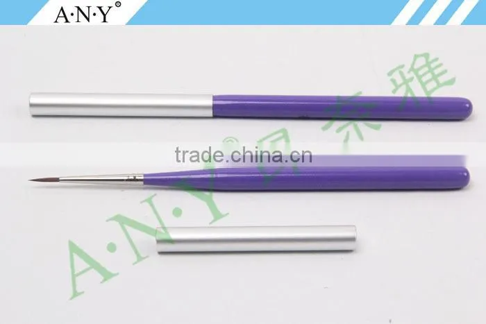 ANY Nail Art Beauty Design Wood Handle Nylon Hair Decorative Nail Brush Gel Painting