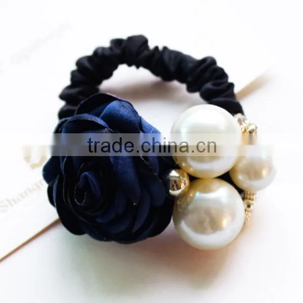 pearls elastic band hair ring, hair ponytai rings