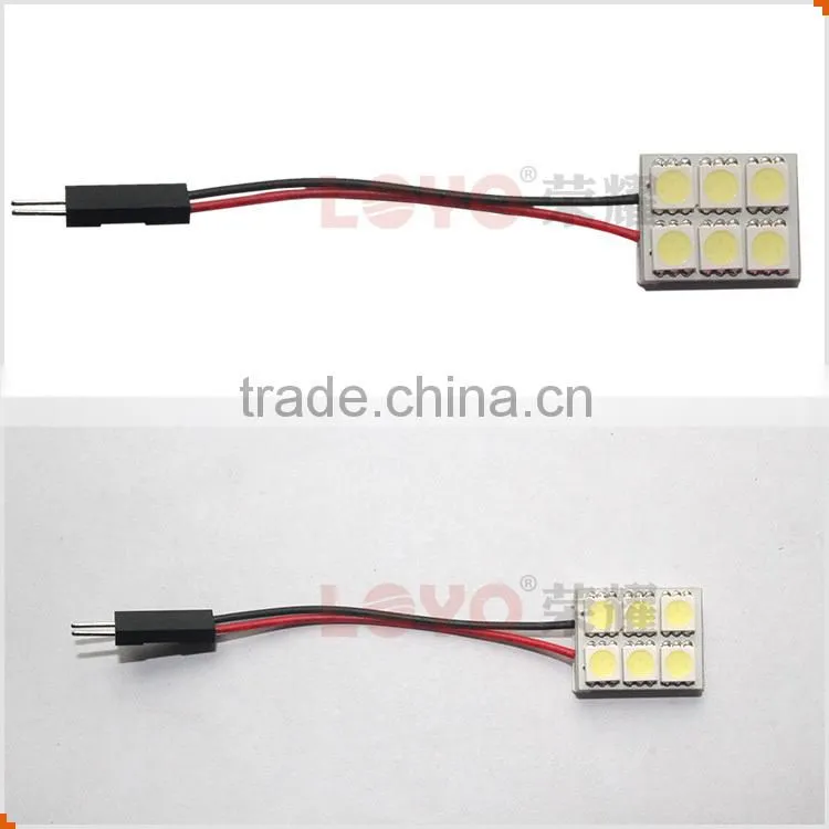 High quality T10/BA9S/Festoon lamp base 5050 6 LEDs led pcb
