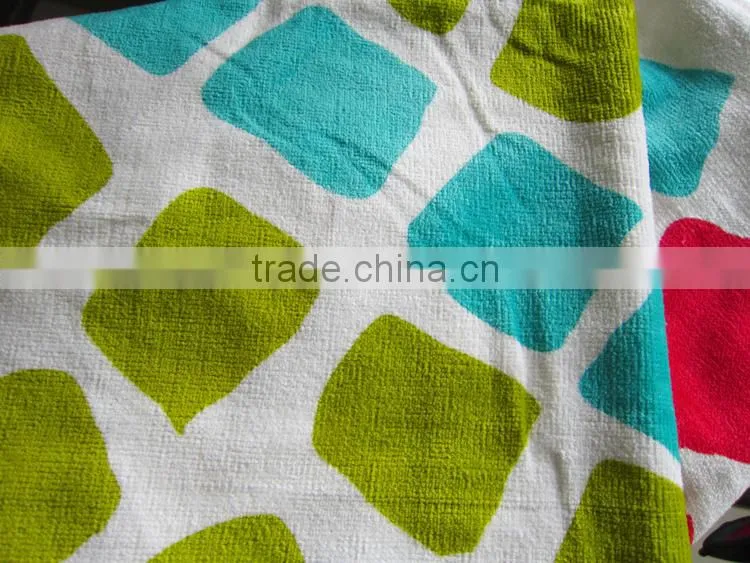 Pure cotton beautiful color seaside plaid beach swimming towel