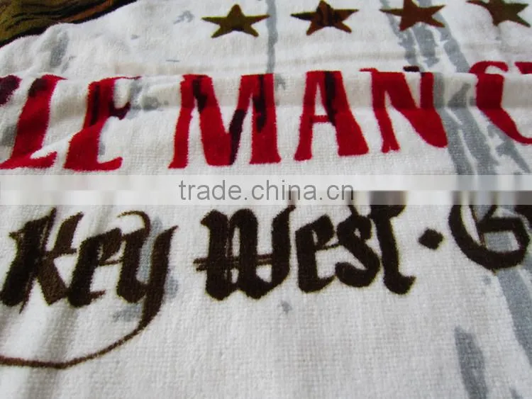 100% cotton China made VELOUR printed Pirate beach towel Pirate design beach towel