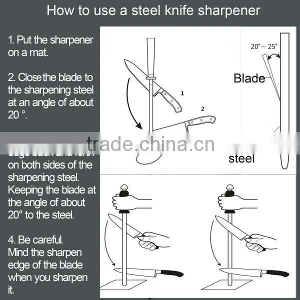 High carbon steel china knife sharpener