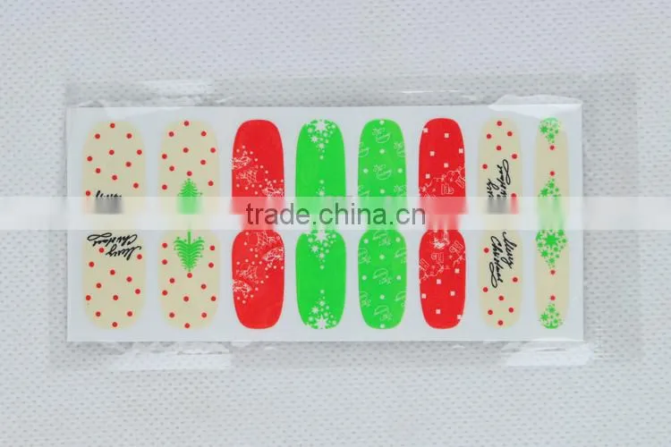 OEM Christmas Theme 3D Nial Sticker Nail Polish Sticker