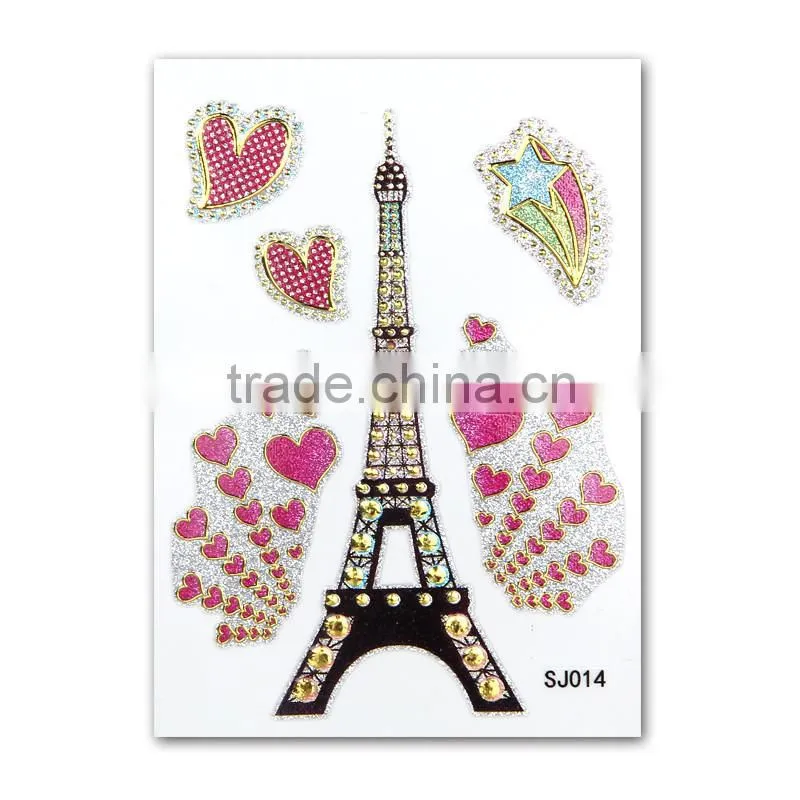 cute CMYK mobile phone cover decoration ,temporary cell phone sticker
