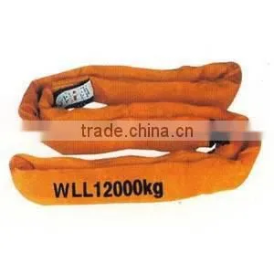 100% polyester orange round sling lifting belt