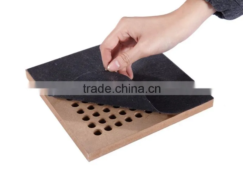 sound absorption mdf wooden grooved panel for auditorium