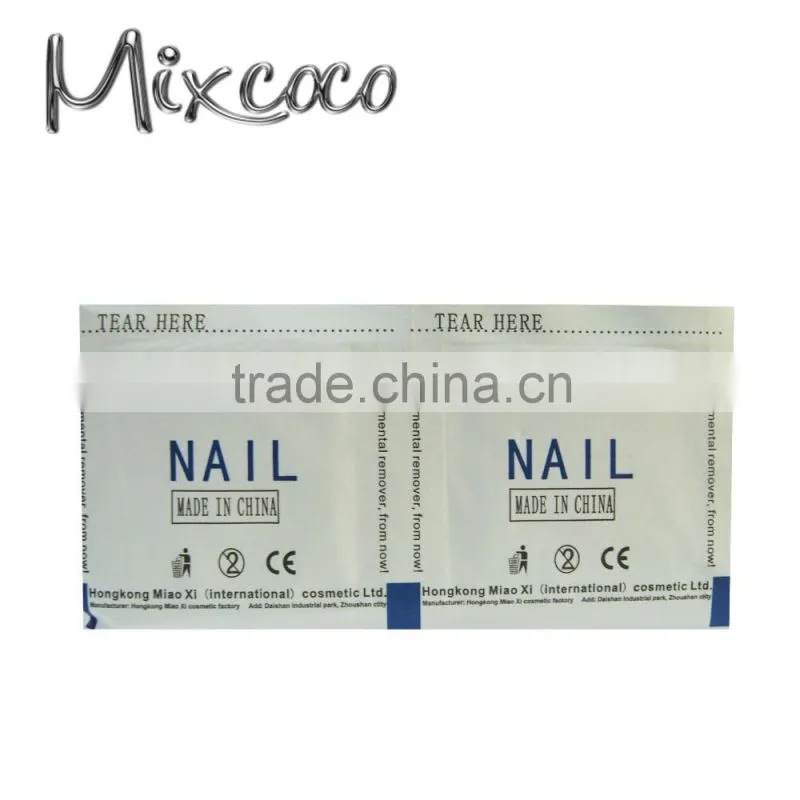 OEM Plastics lid package Nail Art Polish Remover Wet Wipes for ladies
