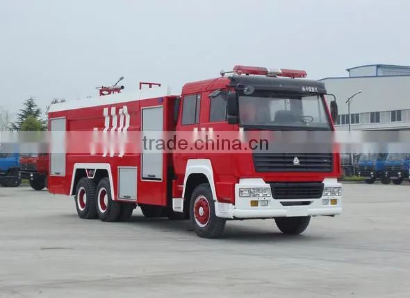 SINOTRUCK STEYR 12-15 m3 water tank fire truck SINOTRUCK STEYR 6*4 fire truck