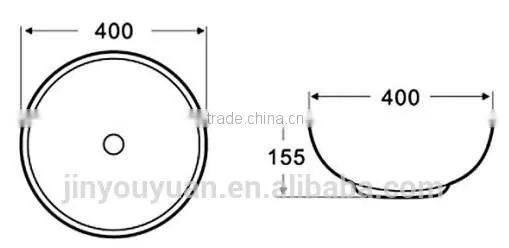 bathroom art basin round white ceramic basin sanitary ware toilet with basin cheap price basinY826