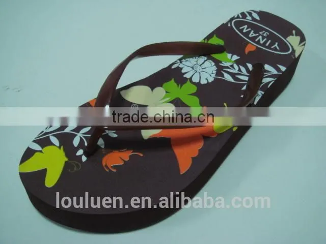 663 LOULUEN Wholesale Women Fashional EVA Wedge Flip Flop Sandals