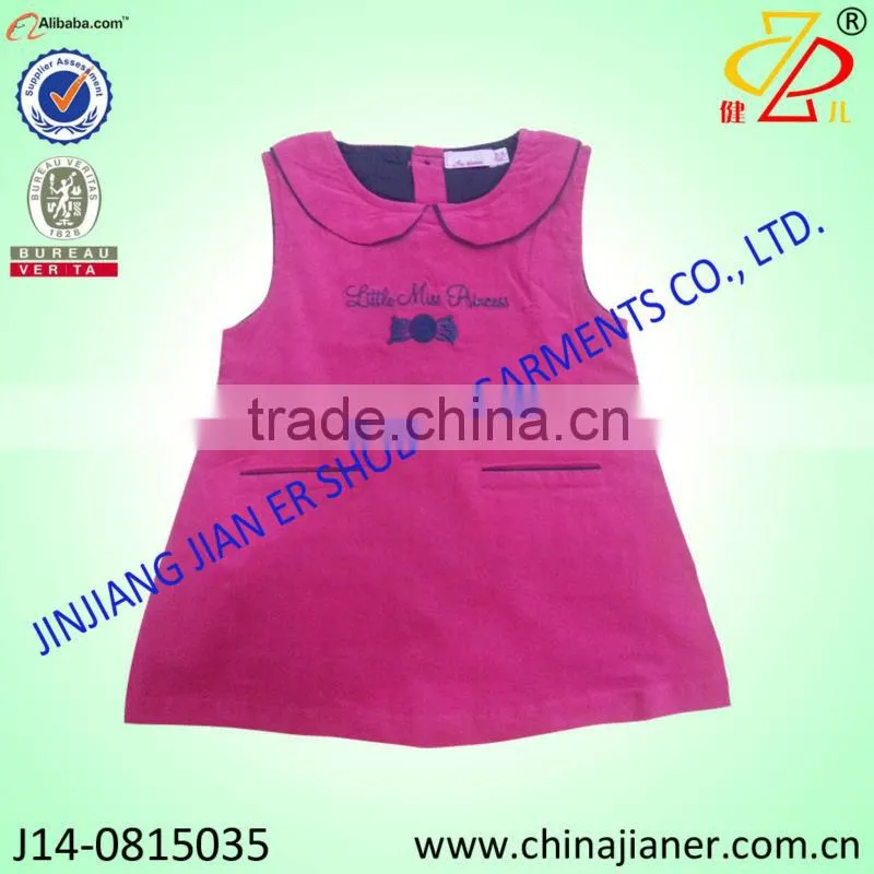 manufacture children girls DENIM overall dress dungarees dress kids denim dress