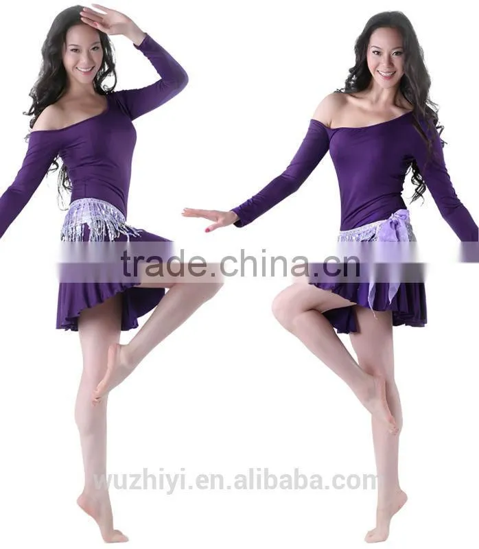 milk silk Latin practice belly dance costumes dress
