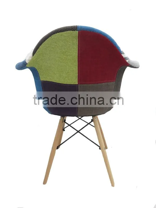 hot sale dining chairs with arms armchair patchwork