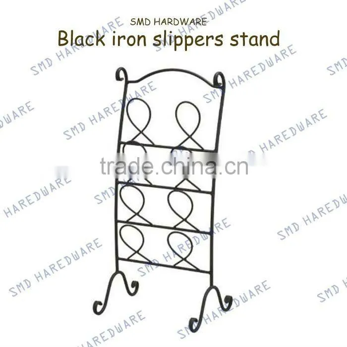 Black iron slippers holder