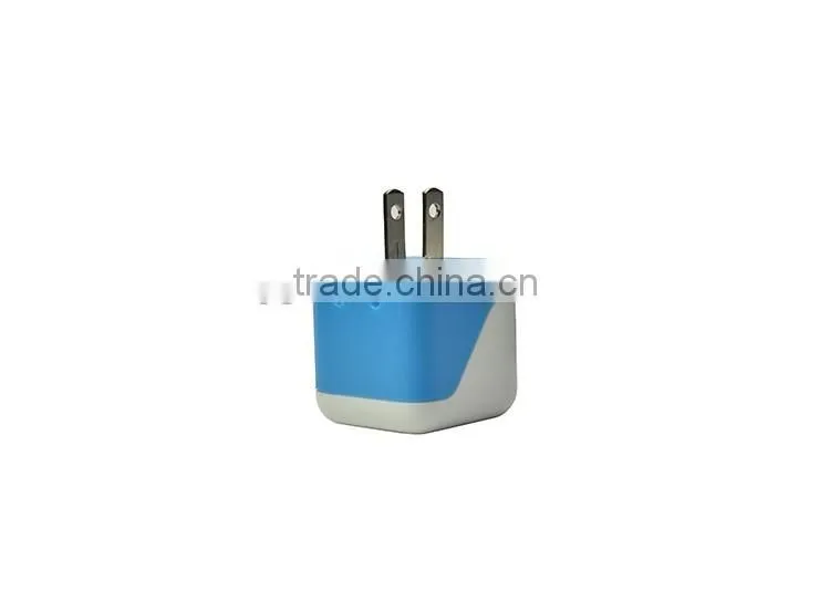 Eu And Usa Plug Colorful Mobile Phone 5v 2.1a Dual Usb Wall Charger