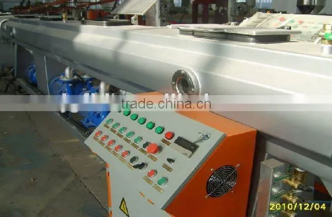 PE plastic pipe extrusion line