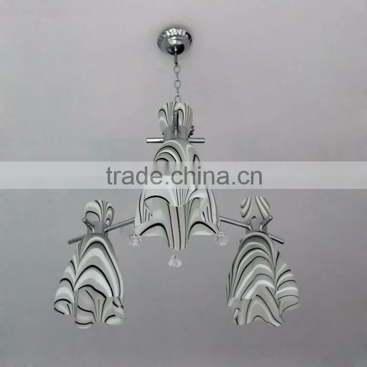 Home decorative glass chandelier light , indoor pendant lamp MD-5115-3