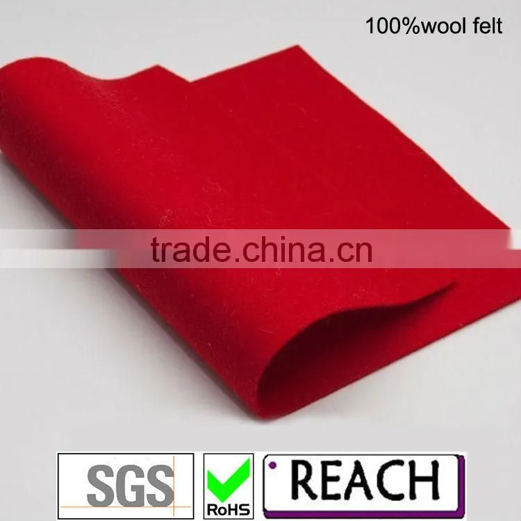 Red Color 100% Wool Felt