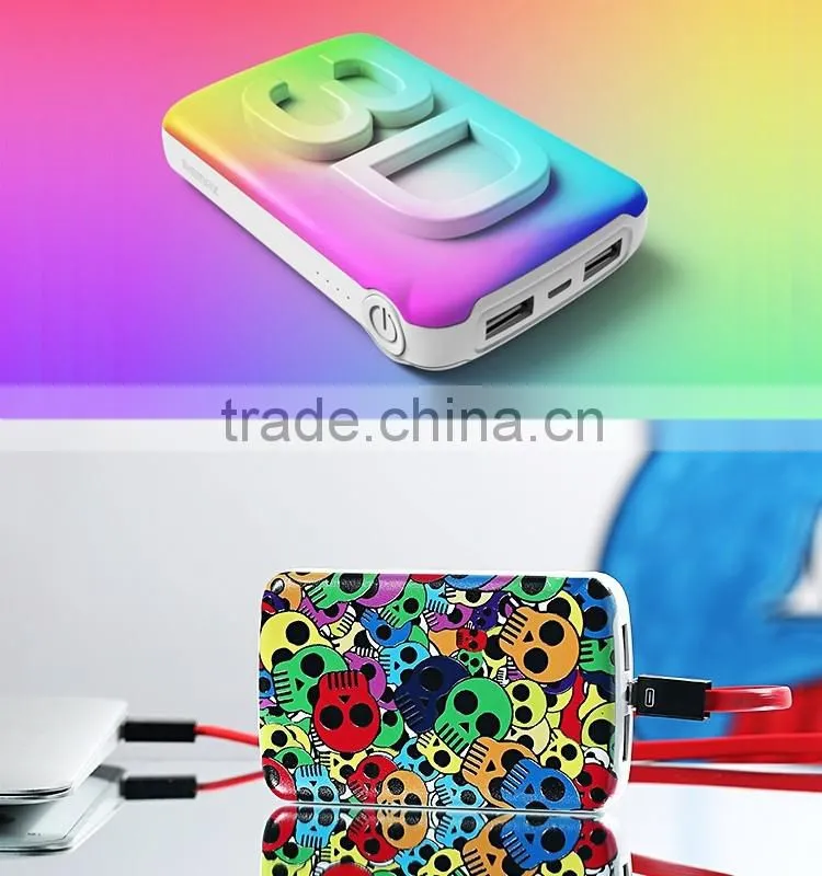 Remax Coozy Animation 10000mAh Power Bank Portable Charger Dual USB Pack Powerbank For Smart Phones