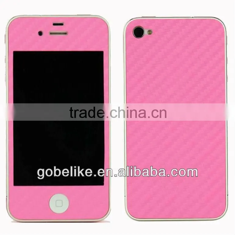 Carbon fiber skin for iphone 5