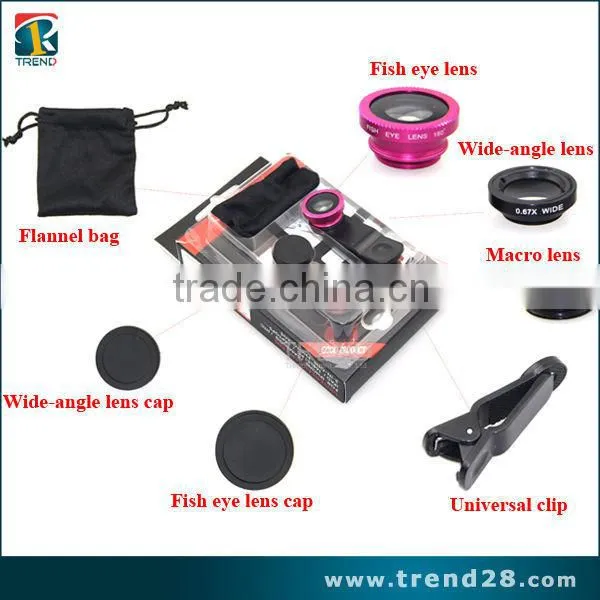 TC-UCL universal clip 3 in 1 lens for mobile phone