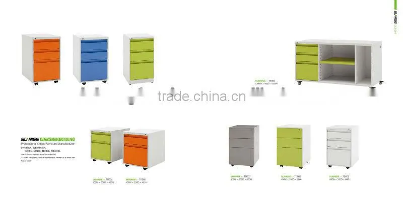 2012 modern design white office steel filing cabinet
