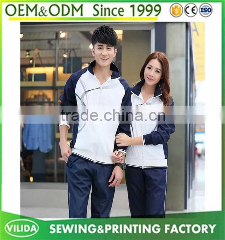 wholesale high quality breathable dry fit sportwear tracksuits