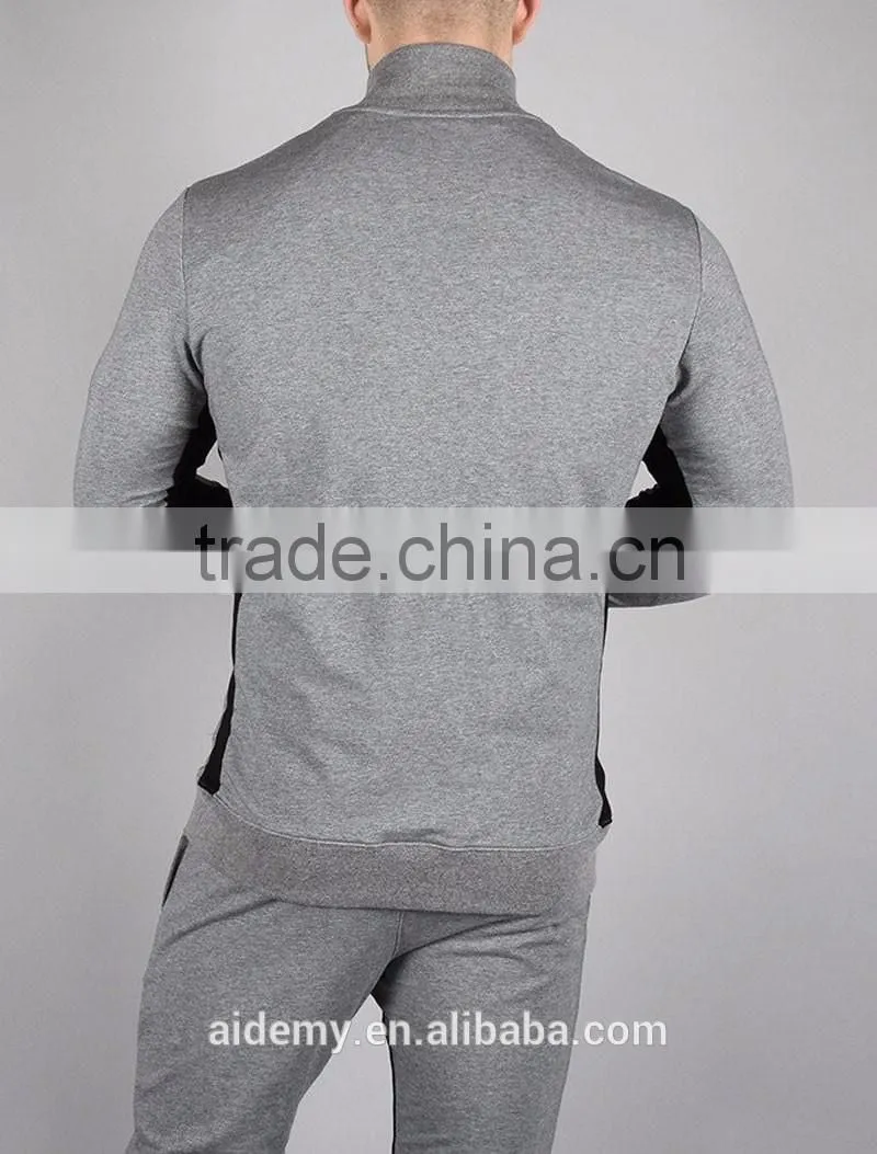 Manufacture of athletic apparel wholesale high collar pullover hoodie zipper jumper hoodie