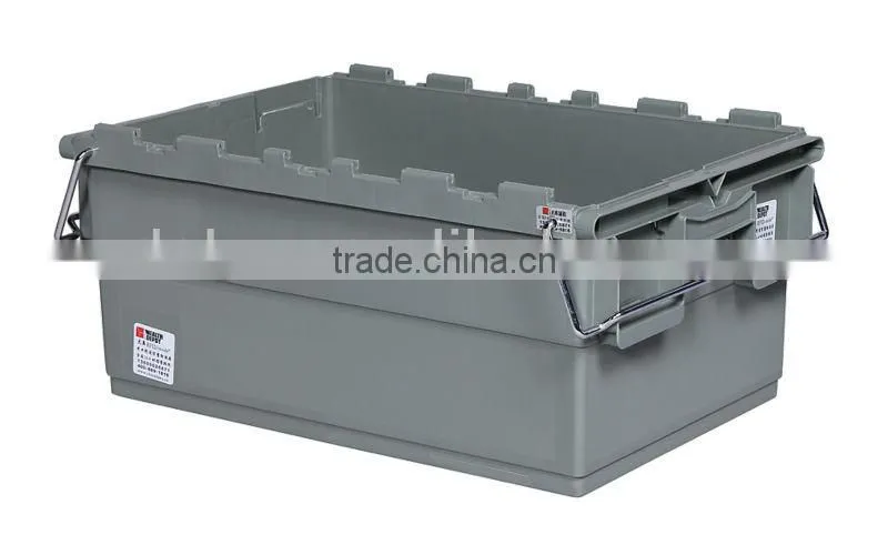 600*400*260mm Heavy Duty Plastic Bin with Bars for Material Hnakding