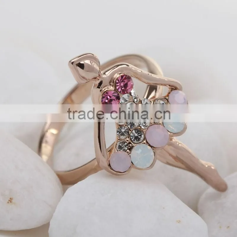 2013 hot sales crystal rings jewellery made with Austrian crystals 40062