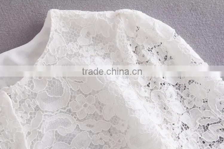 Wholesale Latest Fashion Designer Lace Skirt Suits For Party 2016