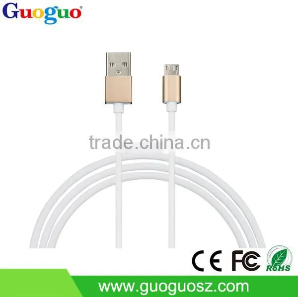 2015 New Products OEM/ ODM Colorful Round Micro USB Cable for Samsum Galaxym Lenovo, Xiaomi