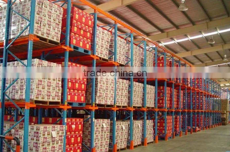 Steel warehouse storage drive-in rack