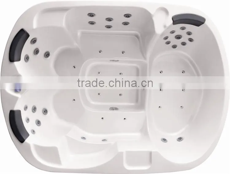 Hot Tub,Spa Hot Tub,Rectangular Hot tub for 6 adults massage