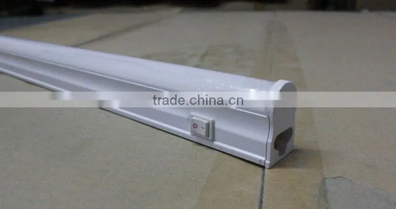 China factory integrated T5 LED Tube 10W with switch high PF 100lm/w CE and Rohs t5 led tube