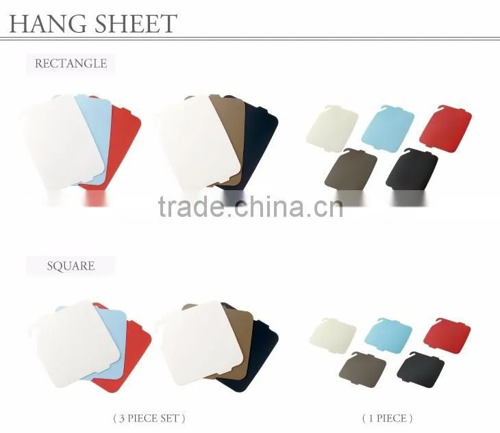 Stylish non slip cutting board with antibacterial