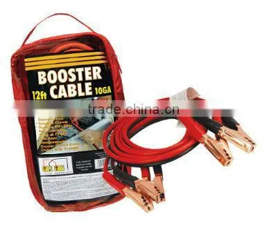 12 Feet Long, 10 Gauge 250 AMP No Tangle Battery Booster Cable / Jumper Cable