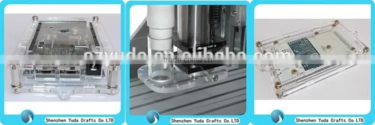 custom finished CNC lasering clear acrylic block engineering acrylic CNC machining service