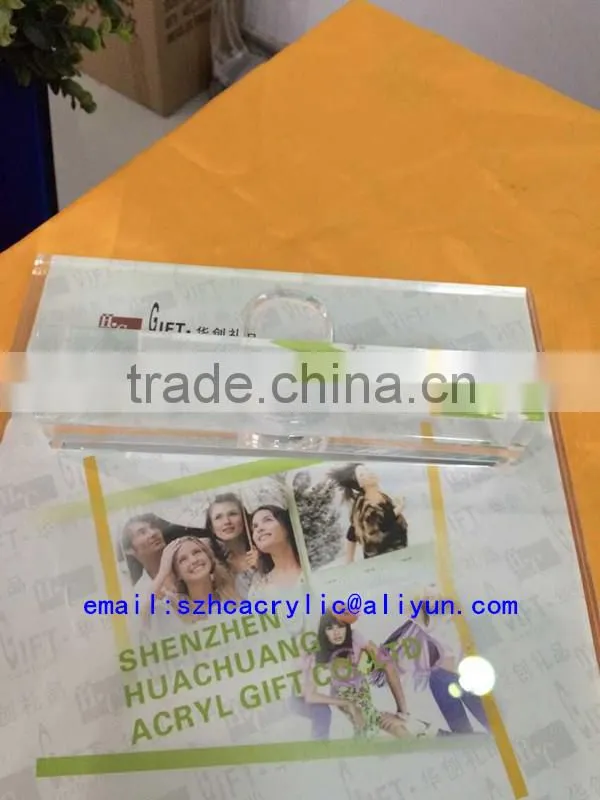 clear acrylic table top sign holders